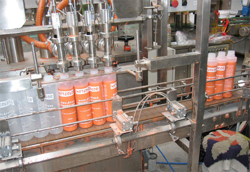 Čtyřhlavová liniová plnička