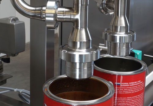 Liniová plnička – plnění barev